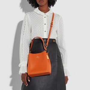 Coach Orange small town bucket bag